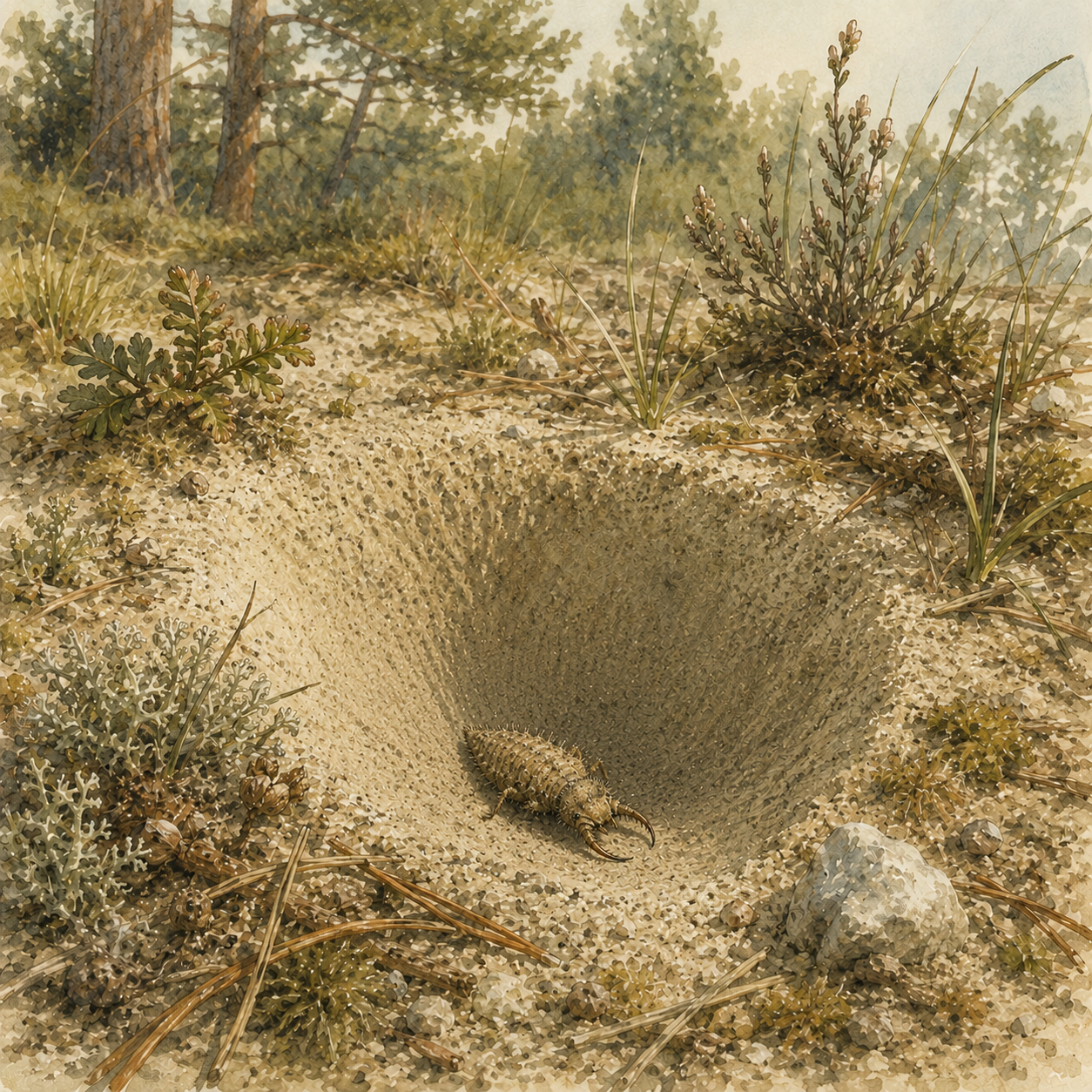 Illustration zu Ameisenlöwe bei Bella Wildherz