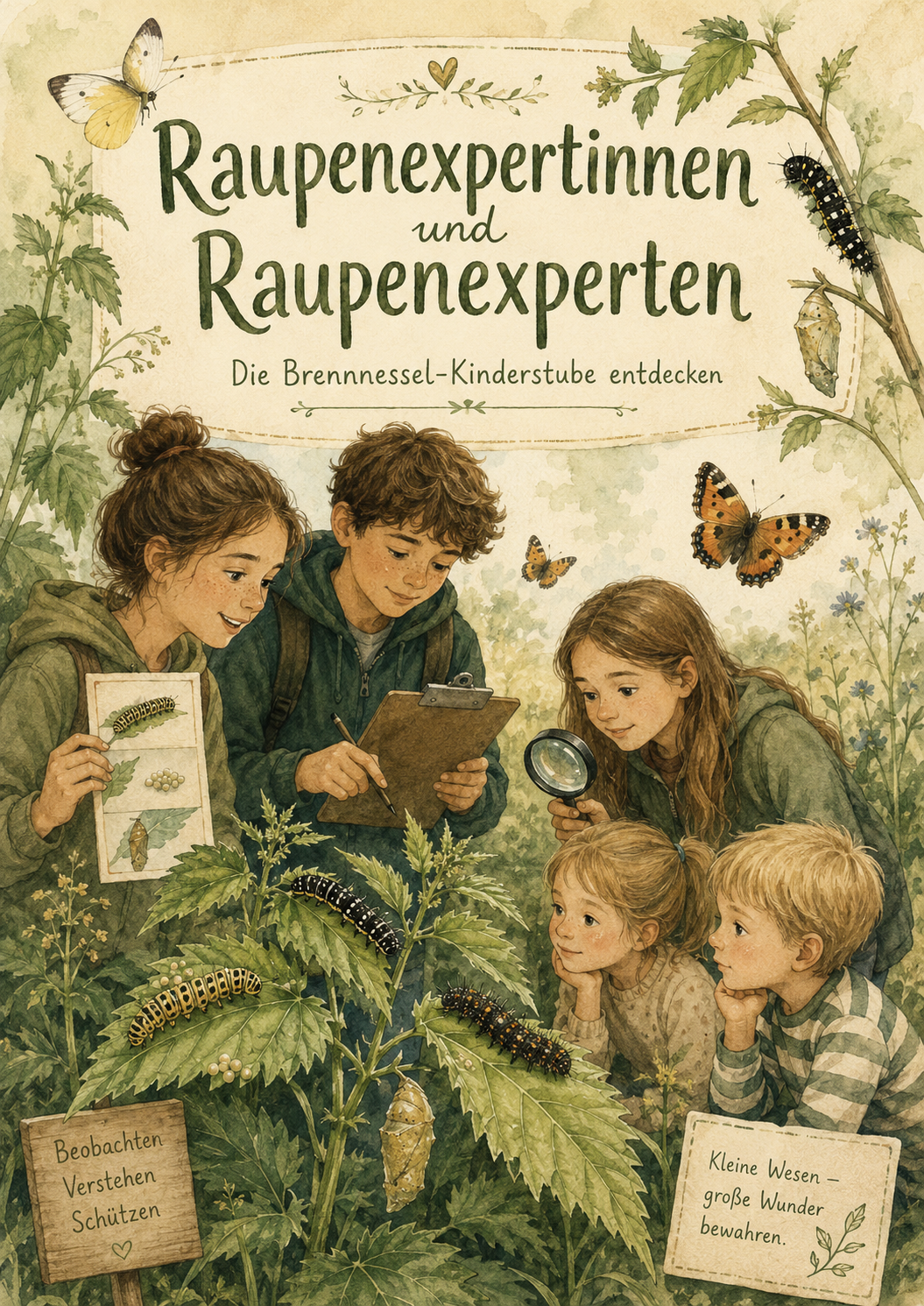 Titelbild Raupenexpertinnen und Raupenexperten
