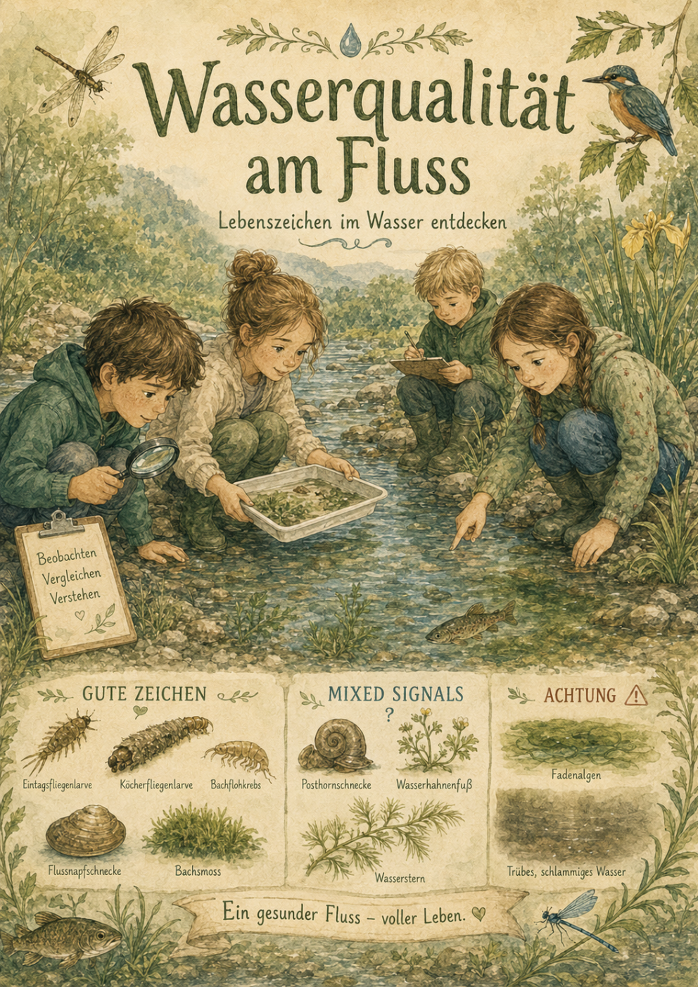 Titelbild Wasserqualität am Fluss