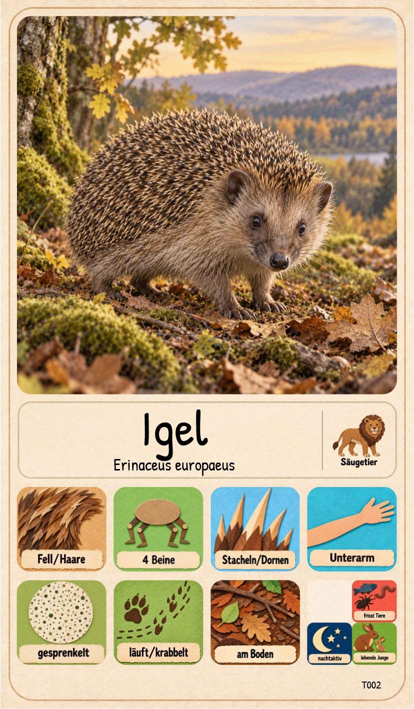 Tierkarte Igel
